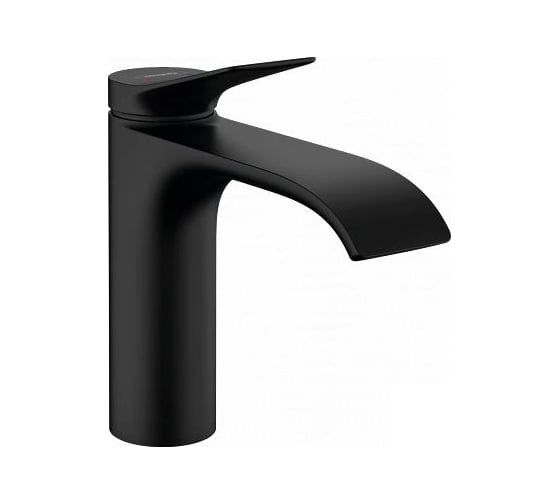 Изображение товара Смеситель для раковины Hansgrohe Vivenis 110 без донного клапана, матовый черный 75022670 00000094149