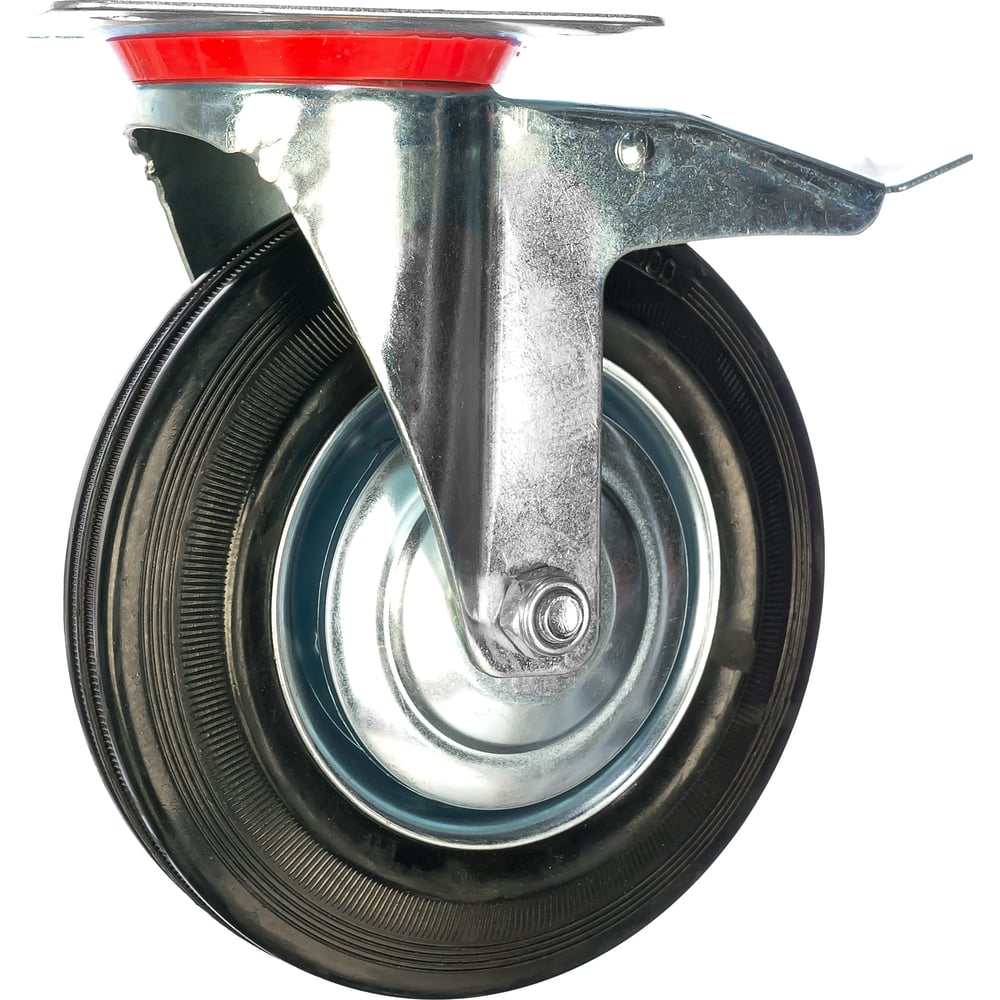 Колесо СТЕЛЛА-ТЕХНИК поворотное колесо зубр 30936 100 b c тормозом резина металл игольчатый подшипник d 100 мм г п 70кг