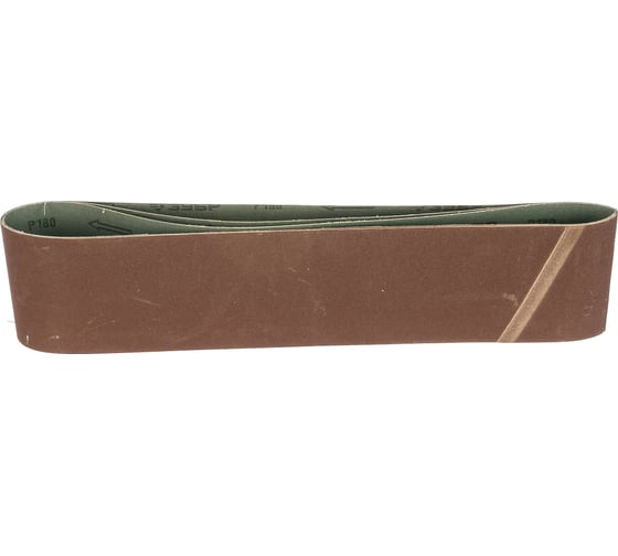 Изображение товара Лента шлифовальная универсальная бесконечная для ЗШС-500 (100х914 мм; Р180; 3 шт.) Зубр 35548-180