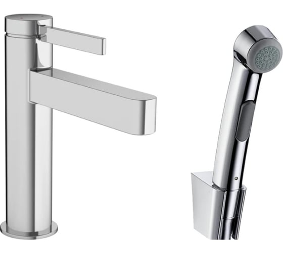 Изображение товара Смеситель для раковины Hansgrohe Finoris 110 с гигиеническим душем 76210000 00000097204
