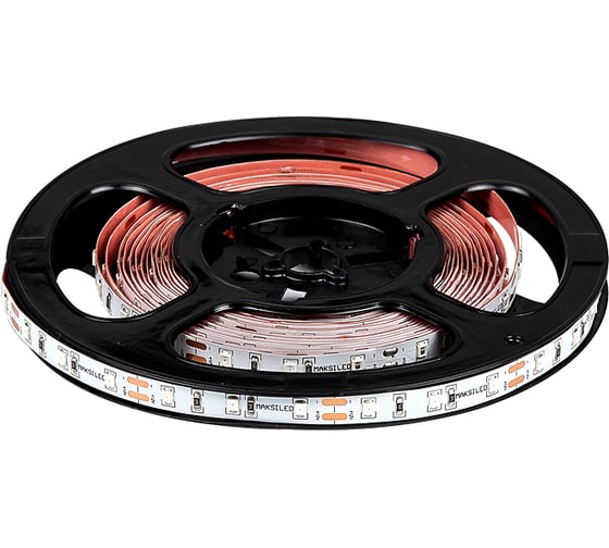 Изображение товара Светодиодная лента MAKSILED 5м, 12В, 14,4Вт/м, 60д/м, ip20, 170Лм/м, синий, 8мм, ML-R60-2835-B-HP-S