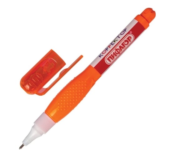 Изображение товара Ручка-корректор 6 мл Пифагор, металлический наконечник, 12 шт., 227145