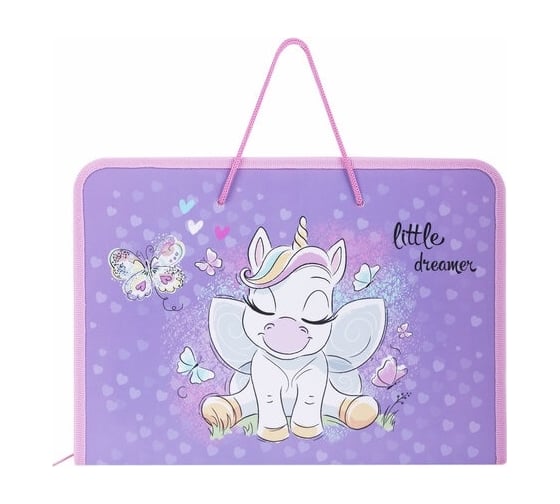 Изображение товара Папка для труда ПИФАГОР Sweet Dreamer на молнии, с ручками, А4, 1 отделение, пластик, органайзер 271471