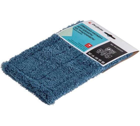 Изображение товара Сменная насадка для швабры из микрофибры PERFECTO LINEA темно-синяя 44-432023