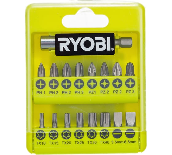 Изображение товара Набор бит 17 шт. Ryobi RAK17SD 5132002550