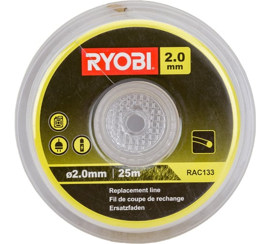 Изображение товара Леска для триммеров (2.0 мм; 25 м; круг) Ryobi RAC133 5132002626