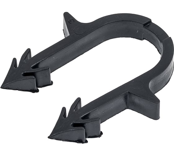 Изображение товара Якорная скоба с двойным креплением STOUT Smf-0004-001620 для труб д.16-20 мм, цвет черный RG008UCMLG8JAI