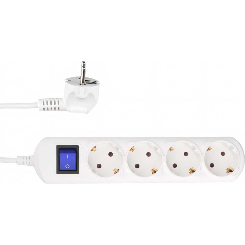 Изображение товара Бытовой удлинитель Power Cube 4р 3 м 3500 Вт белый