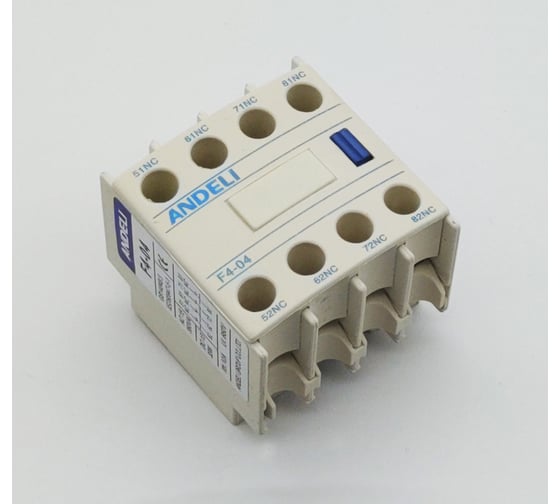 Изображение товара Приставка ANDELI дополнительные контакты F4-04 4нз к контактору CJX2 ADL08-157