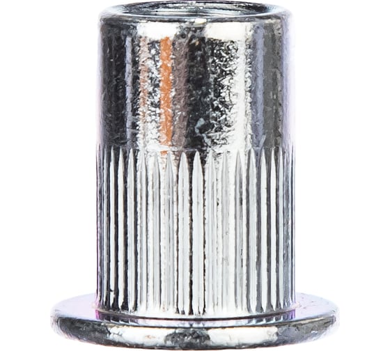 Изображение товара Заклепка с внутренней резьбой цилиндрический бортик Kenner Белый цинк м10х1,5х21 180шт зрц10