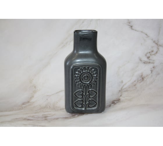 Изображение товара Ваза SCHEURICH Vase Rumba grey wash керамика, d 10 см, h 20.5 cm, серый 065447