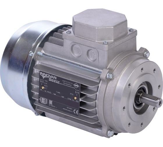 Изображение товара Трехфазный асинхронный электродвигатель INNOVARI CIMA/Италия 0.09 кВт, 1400 об/мин, 80х9 мм, 56M/4 схема включения звезда/треугольник, 380 В/220 В, IP55 MT56M 0,09/4 B14 / 011783-5883
