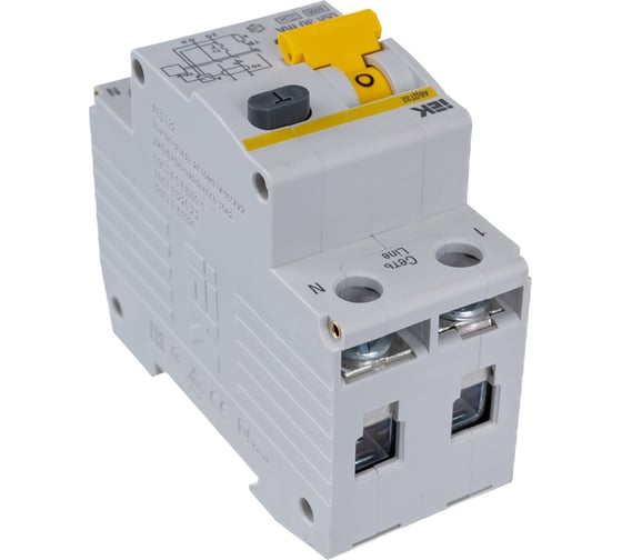 Изображение товара Автоматический выключатель дифференциального тока 1п+N C 10A 30mA тип A 6kA IEK АВДТ-32 MAD22-5-010-C-30 123193