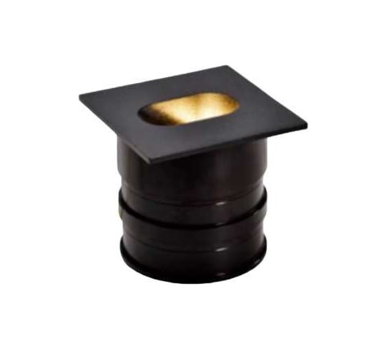 Изображение товара Встраиваемое бра DesignLed для подсветки лестницы/пола floor s черный 3Вт 3000к ip54 GW-S612-3-BL-WW