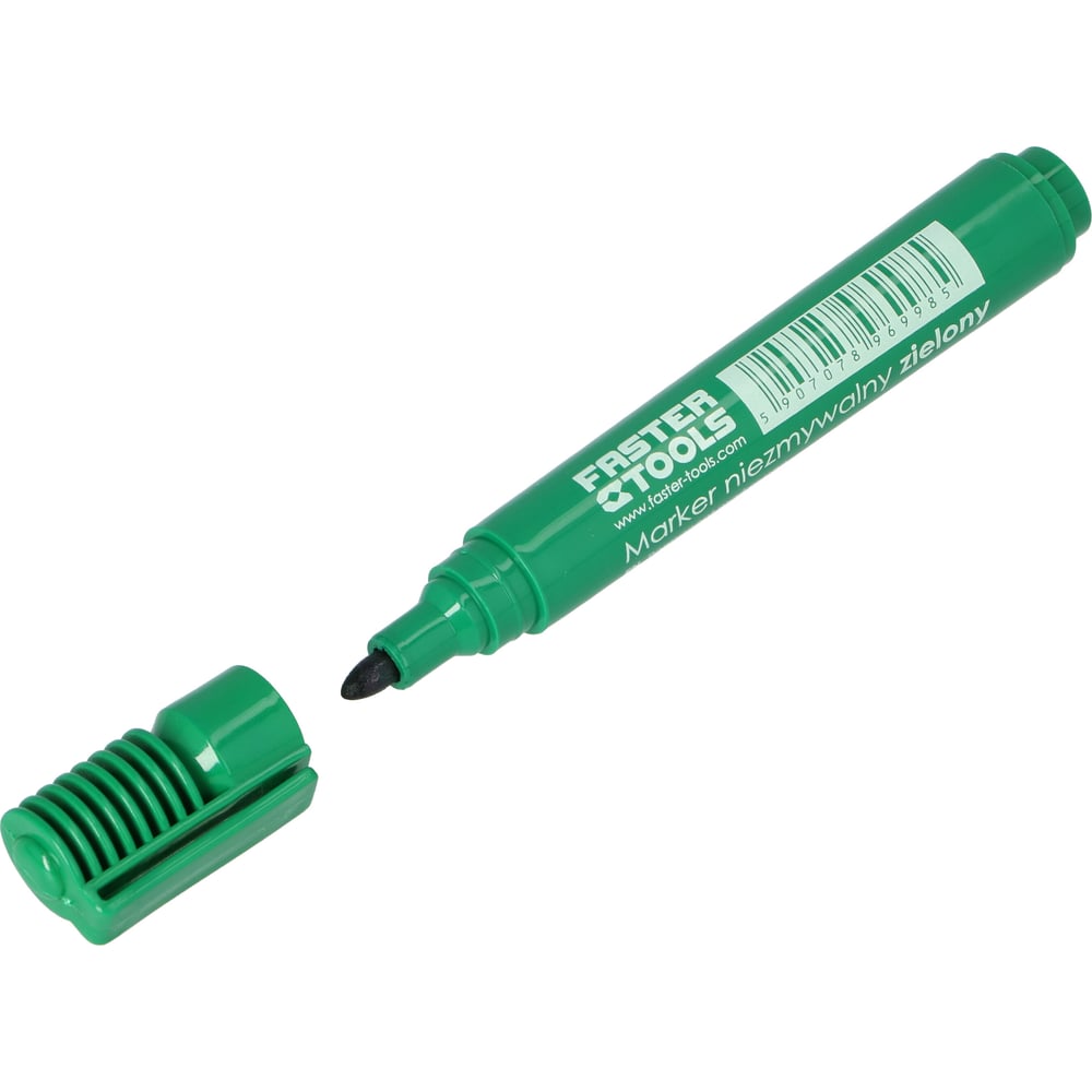 Перманентный маркер FASTER TOOLS маркер перманентный uni 320f 1 0 3 0 мм наконечник пулевидный зеленый