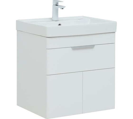 Изображение товара Подвесная тумба Aquanet Ирис new 60 1 ящик, 2 фасада, белый глянец 00310148