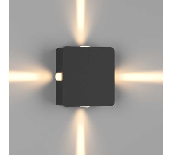 Изображение товара Настенное бра DesignLed черный, 4Вт 3000к ip54 GW-A130-4-4-BL-WW