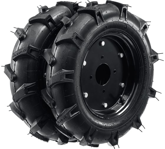 Изображение товара Колеса пневматические ЗУБР Кп-2 для мотоблоков 4.00-10, набор 2 шт 707106-2