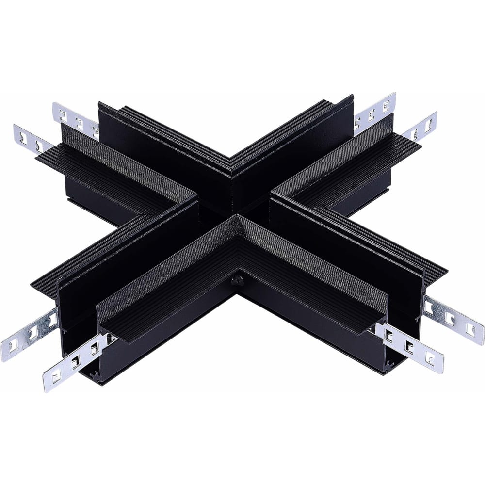 X-образный соединитель для встраиваемых треков ST luce, цвет черный ST007.400.12 skyline 48 - фото 1
