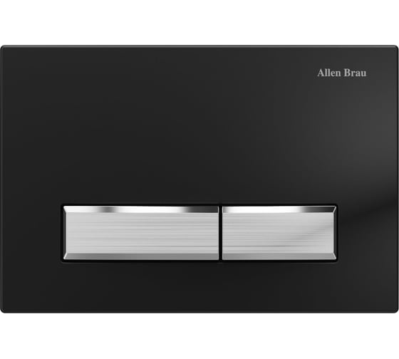 Изображение товара Кнопка смыва ALLEN BRAU FANTASY 2.0 пневмо, abs, черный матовый/никель браш 9.20004.31 00306288