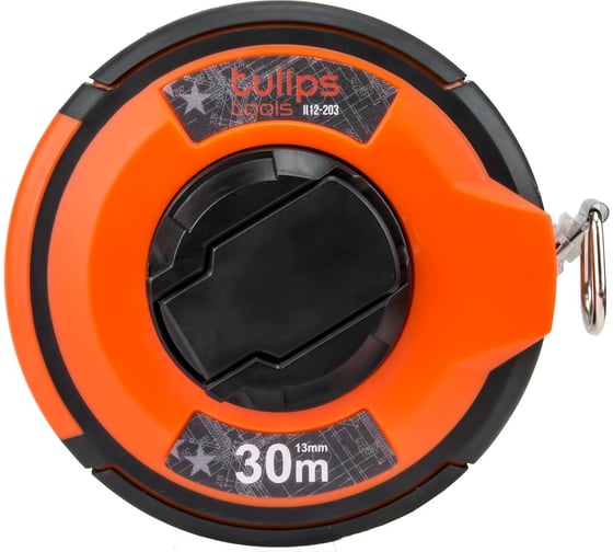 Изображение товара Геодезическая рулетка Tulips Tools сталь, 30 м II12-203