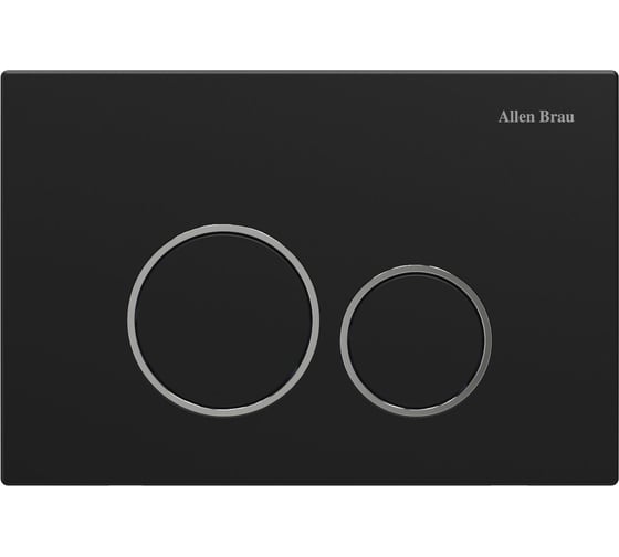 Изображение товара Кнопка смыва ALLEN BRAU PRIORITY пневмо, abs, черный матовый/хром 9.20001.31 00306278