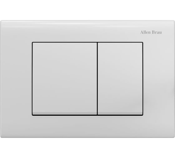 Изображение товара Кнопка смыва ALLEN BRAU LIBERTY пневмо, abs, белый 9.20002.20 00306279