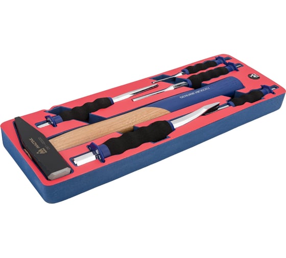 Изображение товара Набор ударно-режущего инструмента (ложемент, 6 предметов) МАСТАК 5-9006