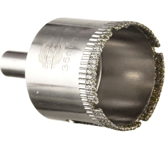 Изображение товара Коронка алмазная по керамике и стеклу 35 мм TORGWIN T332434