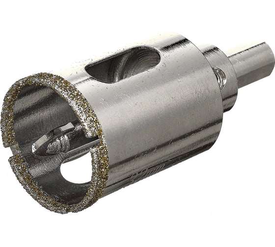 Изображение товара Коронка алмазная по керамике и стеклу 32 мм с центрирующим сверлом TGS (цилиндрический хвостовик 8мм) TORGWIN T432945