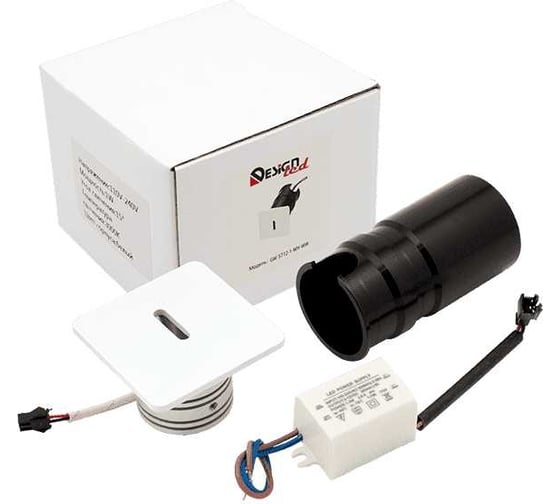 Изображение товара Встраиваемое бра DesignLed для подсветки лестницы/пола белый 3Вт 3000к ip20 GW-S712-3-WH-WW