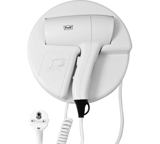 Изображение товара Настенный фен для волос Puff 1202 белый 1405.031