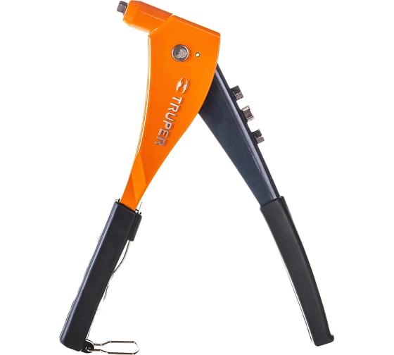 Изображение товара Заклепочный пистолет  размеры 3/32, 1/18, 5/32, 3/16 . 60 клепок в комплекте TRUPER 17961