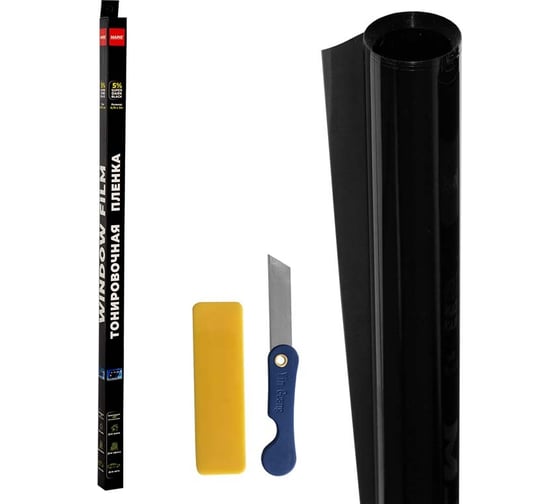 Изображение товара Пленка тонировочная SUPER DARK BLACK 5% (0.75х3 м) Mapis 96205