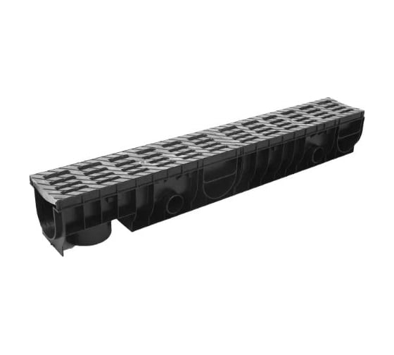 Изображение товара Лоток Ecoteck MEDIUM 100.125 h145 с решеткой пластиковой, кл.В125 46631