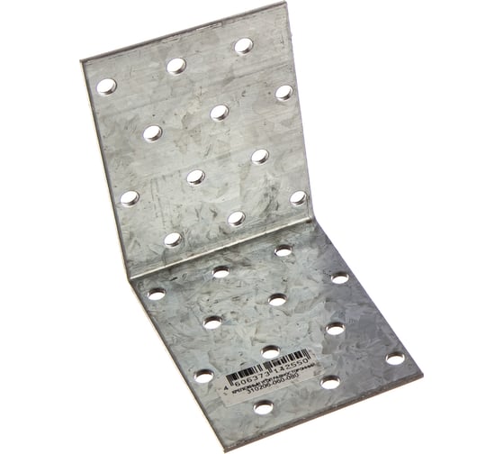 Изображение товара Крепежный угол Зубр МАСТЕР равносторонний 60х80х80мм 1шт 310206-060-080