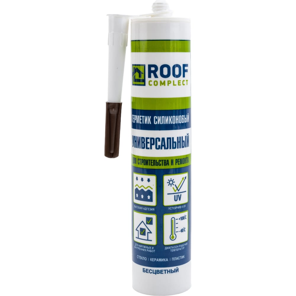 Герметик Roof Complect кислотный очиститель для плитки и камня glutoclean