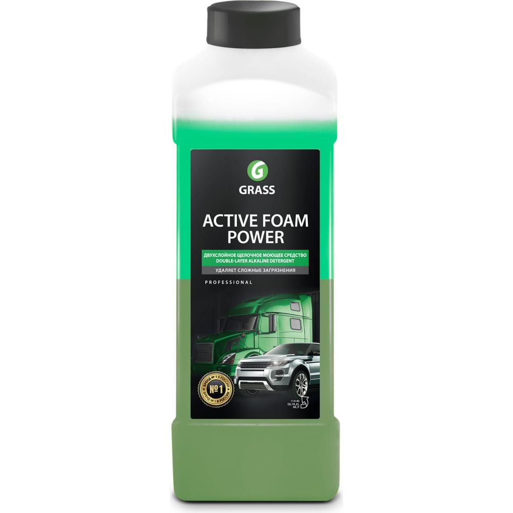 Активная пена для грузовиков и легковых а/м Grass активная пена для грузовиков и легковых автомобилей grass active foam power 113140 1 л