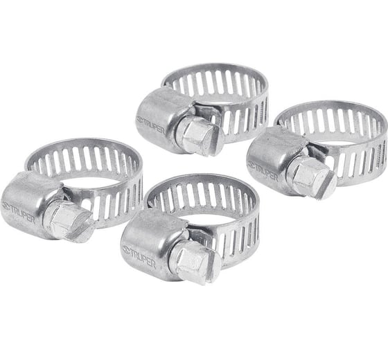 Изображение товара Набор хомутов TRUPER 4 шт., 13-19 мм 10031