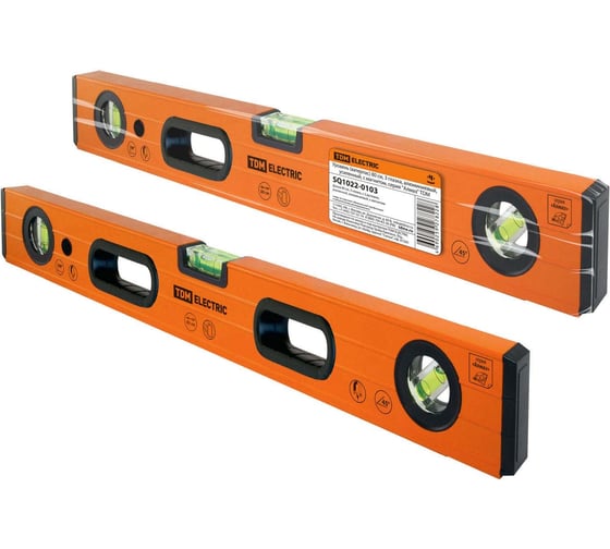 Изображение товара Уровень ватерпас TDM ELECTRIC серия Алмаз 80 см, 3 глазка, алюминиевый, усиленный, с магнитом SQ1022-0103