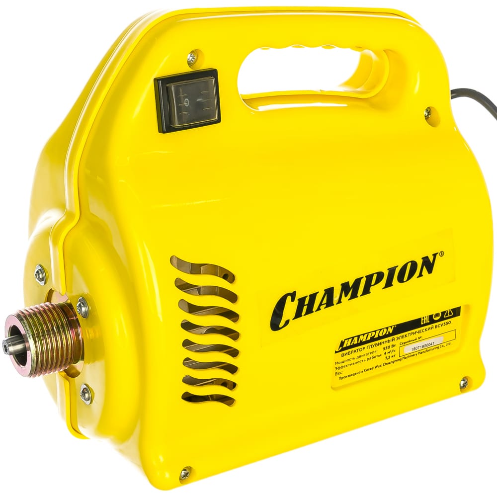 Купить Электрический вибратор глубинный Champion, ECV550, привод глубинного вибратора