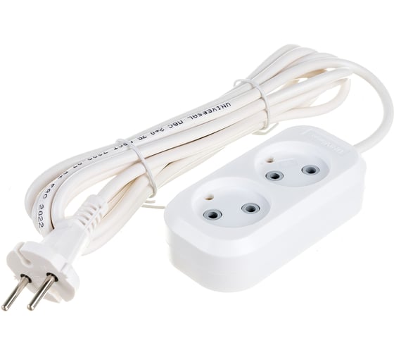 Изображение товара Удлинитель У6-011 М ПВС 2x0,75 2гн. 3м UNIVersal 011М-03