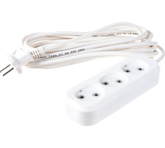 Изображение товара Удлинитель У6-639 М ПВС 2x0,75 3гн. 5м UNIVersal 639М-05