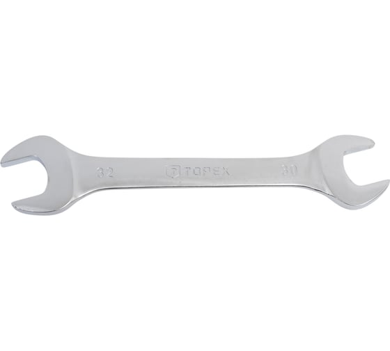 Изображение товара Рожковый двухсторонний ключ TOPEX сталь CrV 30х32 мм 35D623