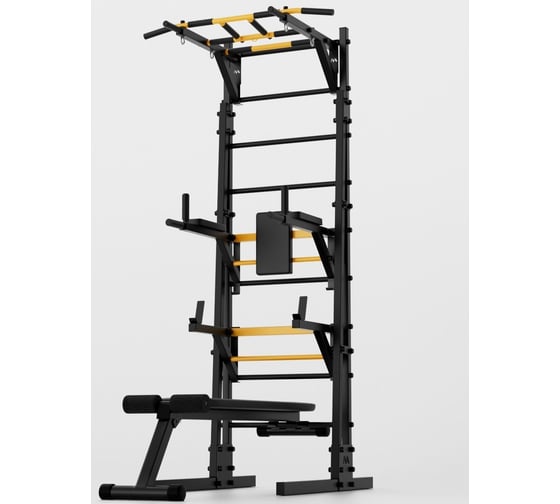 Изображение товара Напольная шведская стенка BARFITS new age r4 с рукоходом, черный 4607120459482