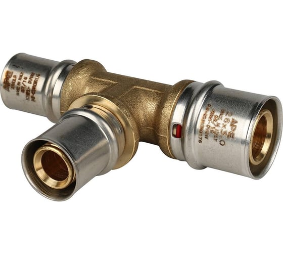 Изображение товара Переходной тройник STOUT Sfp-0005-262020 26x20x20 для металлопластиковых труб, прессовой RG008S9C185V4S