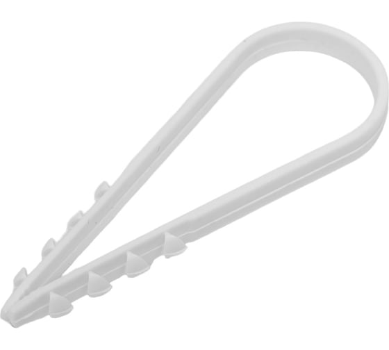 Изображение товара Круглый дюбель-хомут Росдюбель белый, 19-25, 100 шт. 15-0430