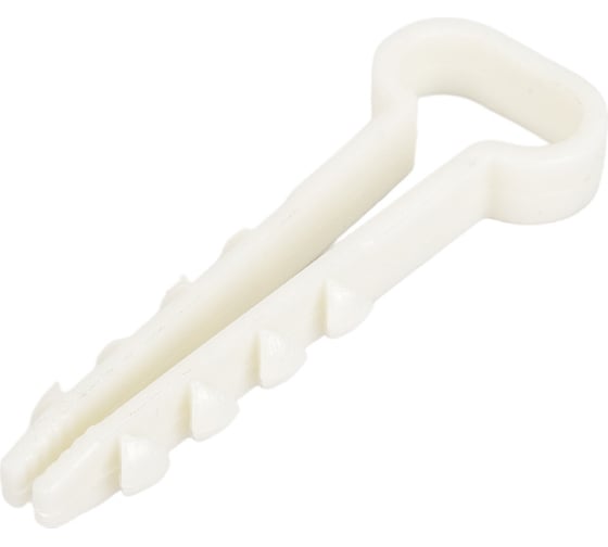 Изображение товара Дюбель-хомут Росдюбель прям., белый, 12x6, 100 шт. 15-0455