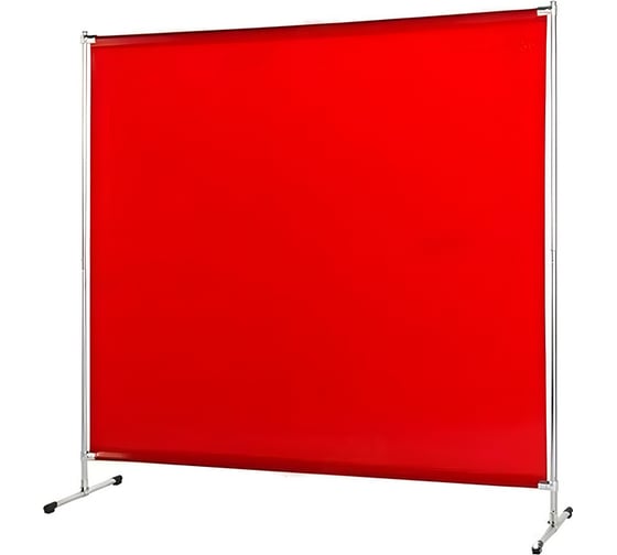 Изображение товара Экран 2000x2000 мм c красной защитной шторкой Red 1700x2000 мм FABTEC 64082