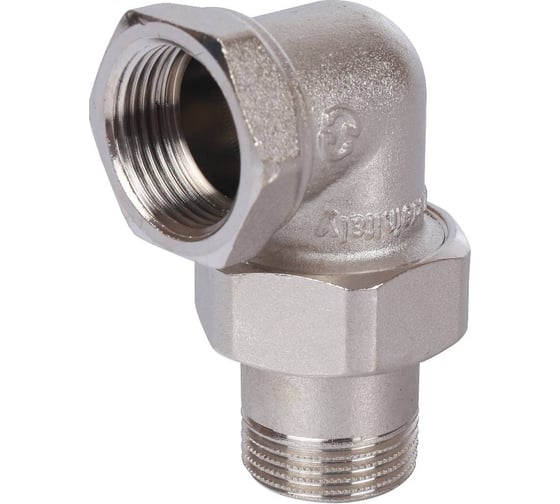 Изображение товара Разъемное угловое соединение "американка" STOUT Sft-0057-000112 вн, уплотнение под гайкой o-ring кольцо, никелированное 1"1/2 RG008T5QA0KSV1